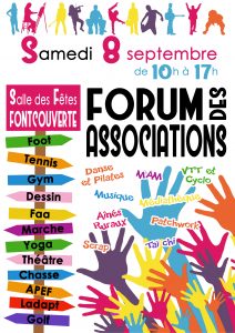 Affiche forum des associations Fontcouverte 2018-2019